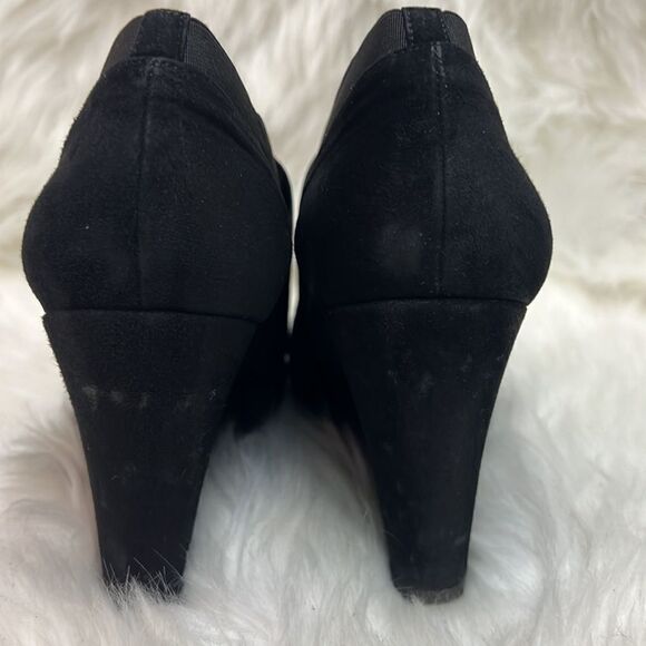 Stuart Weitzman black suede wedge shoes size 10 B33 - Picture 10 of 12
